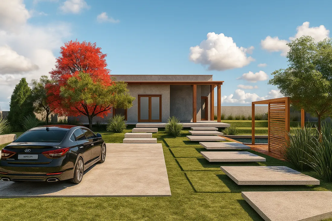 Projeto residencial Desecad — elevação frontal
