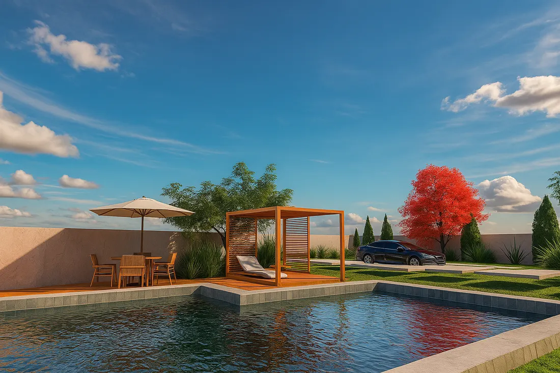 Projeto residencial Desecad — render fotorrealista